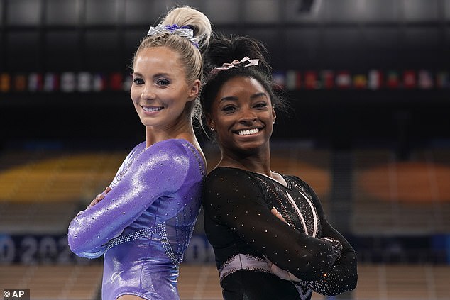 Biles supporters took aim at MyKayla Skinner (left) after her latest triumph at the Games
