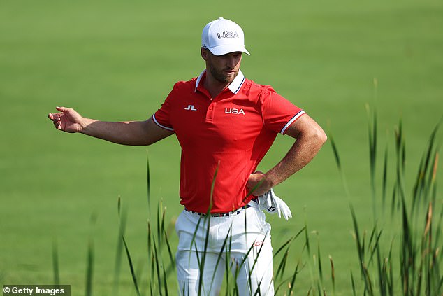 Wyndham Clark's hopes of winning Olympic gold are all-but over after a disastrous first round