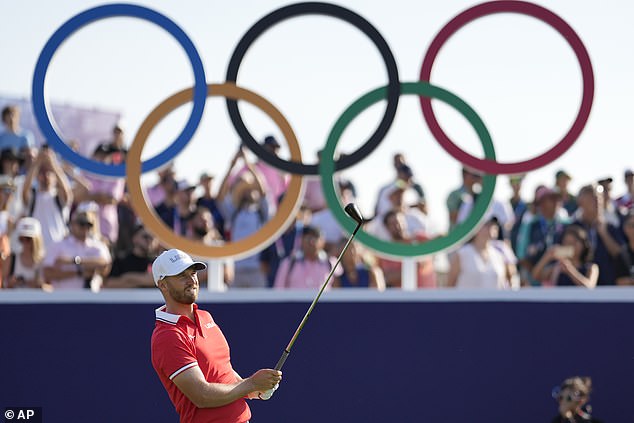 Two of his opening three tee shots found the water, with the other also flirting with disaster