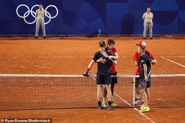 Murray also received a hug from Taylor Fritz, who is currently 12th in the ATP singles rankings