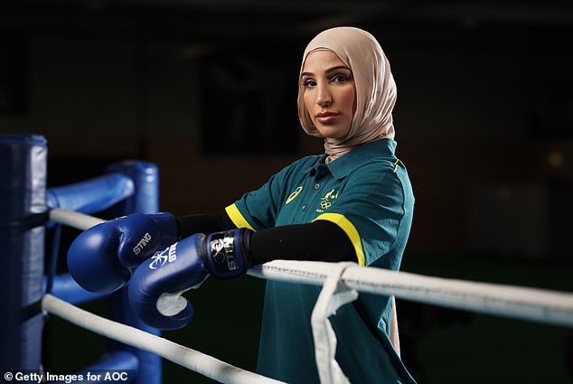 Tina Rahimi is Australia's first ever Muslim women's boxer to compete at the Olympic Games - and she is in line to have a very controversial fight