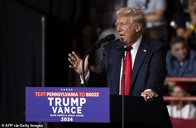 Trump shared a clip of Khelif's fight vs. Cerini and said he'd 'keep men out of women's sports'
