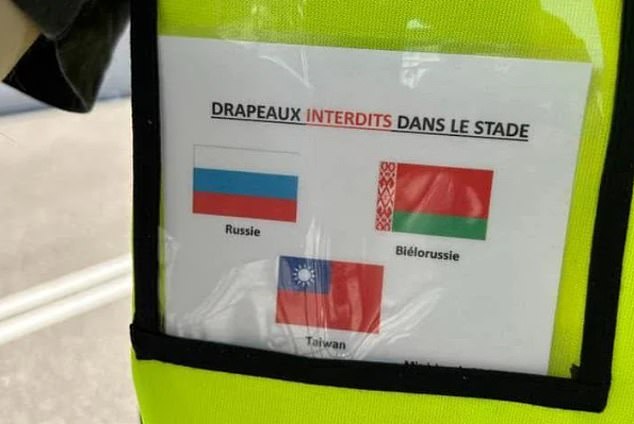 The three flags banned from stadiums during Paris 2024 have been revealed