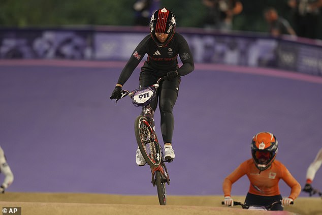 She was dominant in the BMX until the final, where a slow start meant she finished eighth