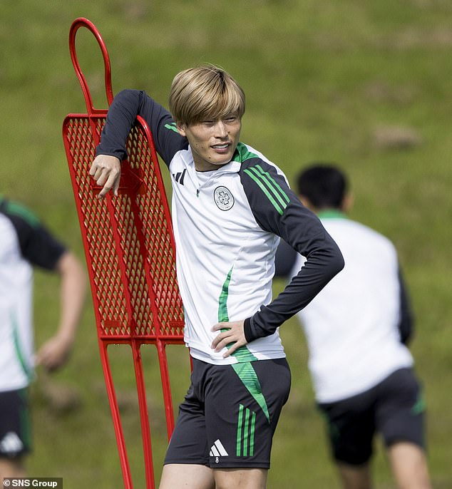 Kyogo Furuhashi is currently the only senior striker available to Rodgers