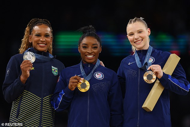 The 27-year-old secured her third gold of the Games during the vault final on Saturday