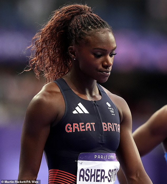 Dina Asher-Smith was 'fully disappointed' after failing to qualify for the women's 100m