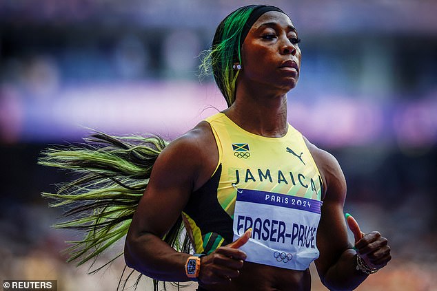 Shelly-Ann Fraser-Pryce of Jamaica didn't take part in the semi-finals as she withdrew