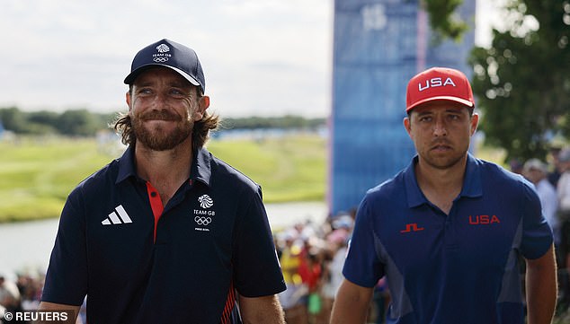 The British golfer (left) has moved to within one shot of the lead carding a 69 on Saturday