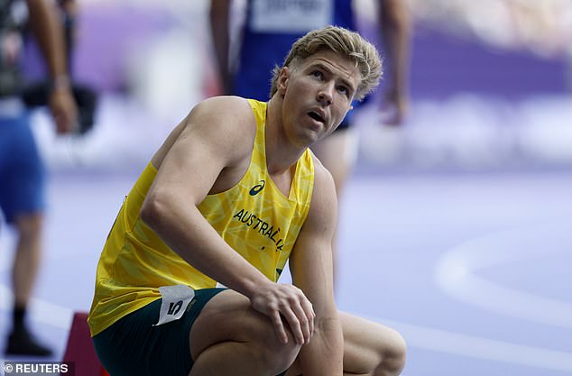 The reigning Olympic bronze medallist was forced to withdraw before the high jump began