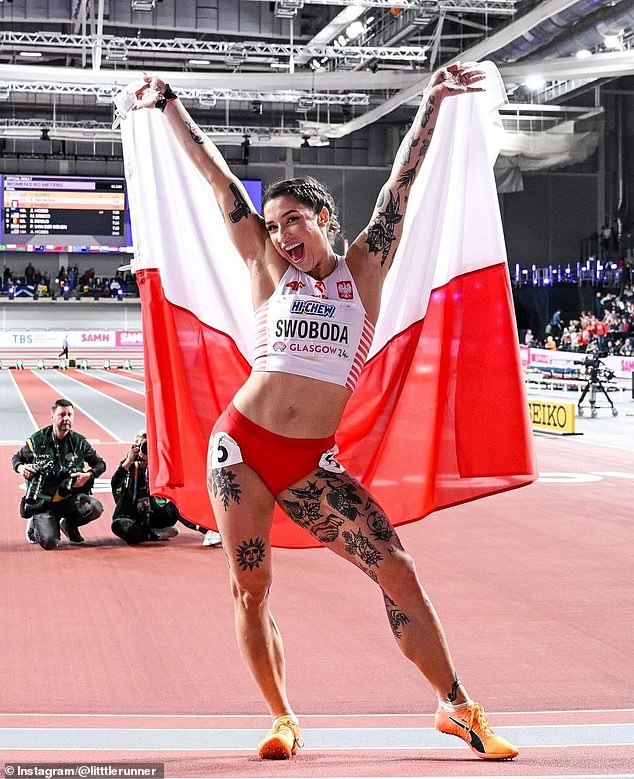 The world indoor silver medallist was one of nine female athletes turned into Barbie dolls ahead of the Games