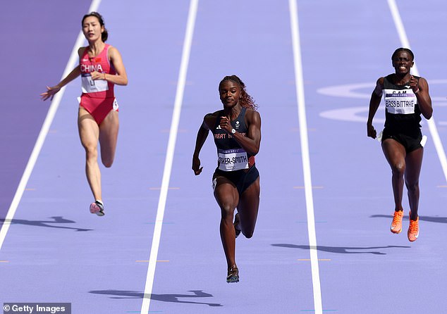 The British sprint star admitted she 'ran angry' during Sunday's 200m heat at the Olympics