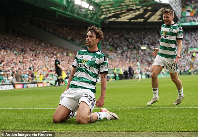 Celtic midfielder Matt O'Riley has surfaced as a potential replacement should Gallagher leave this summer