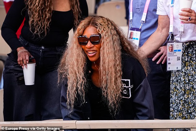 Serena Williams, who has four Olympic gold medals, was among the crowd for Sunday's final