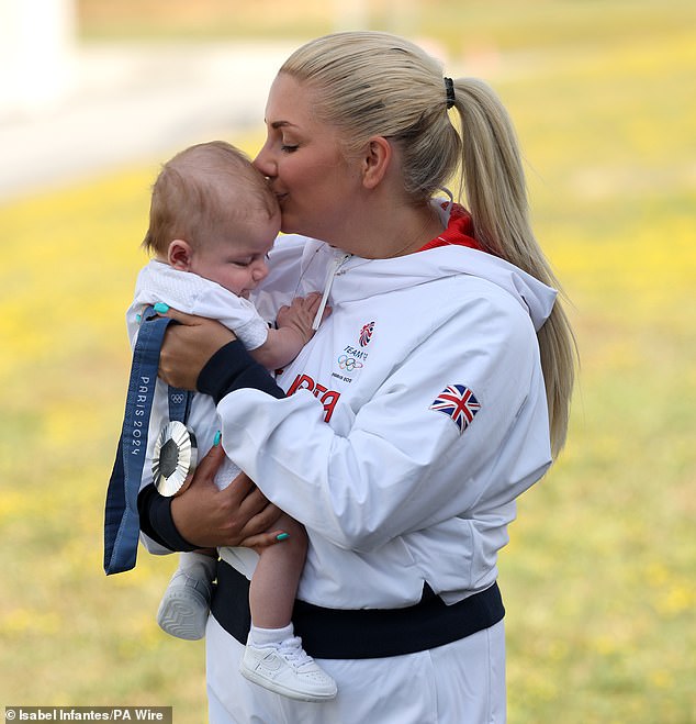 Everything clicked into place for Amber Rutter as she embraced her three-month-old son, Tommy