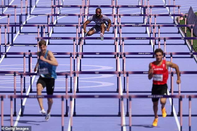Freddie Crittenden said he intended to finish last in the men's 110m hurdles Round 1 on Sunday