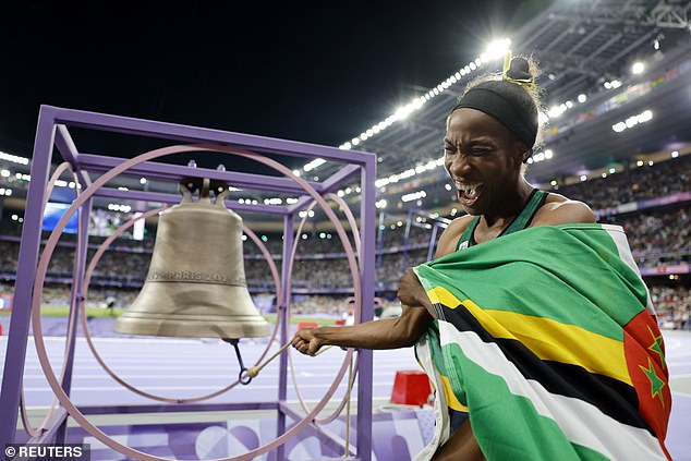 The bell had only been rung twice since the devastating Notre Dame fire of 2019 before athletes like Thea Lafond of Dominica got to ring it in victory