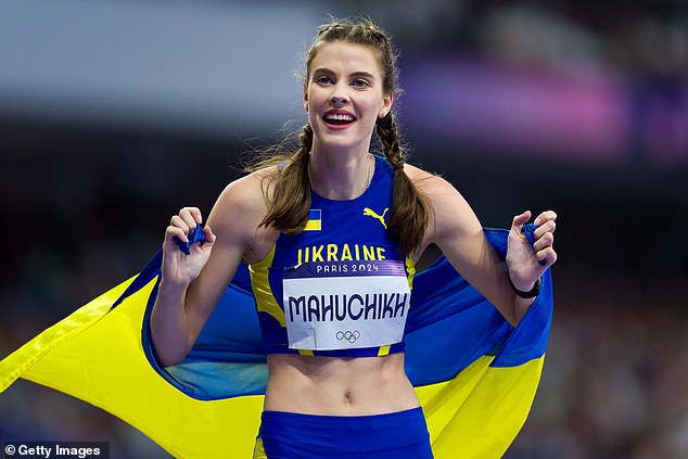 Ukrainian high jumper Yaroslava Mahuchikh won the gold medal at the Paris Olympics