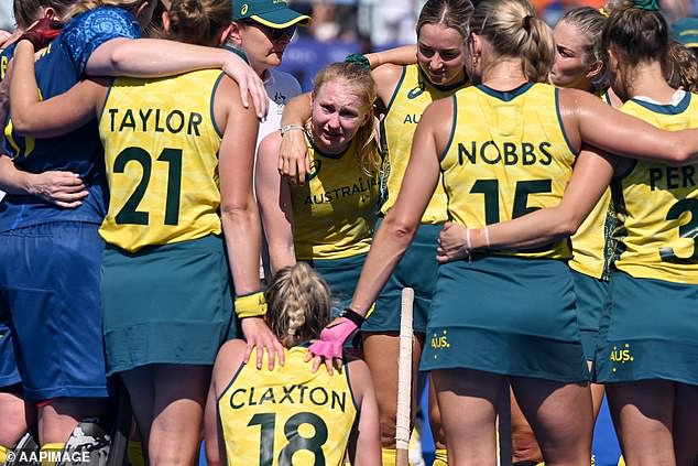 The Hockeyroos were inconsolable after crashing out of the Olympics in the quarter finals