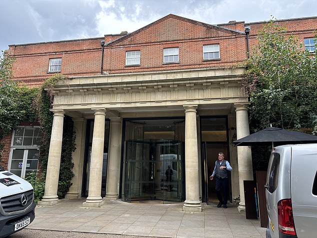 The main entrance to The Grove that leads you through to a reception, bar and then restaurant