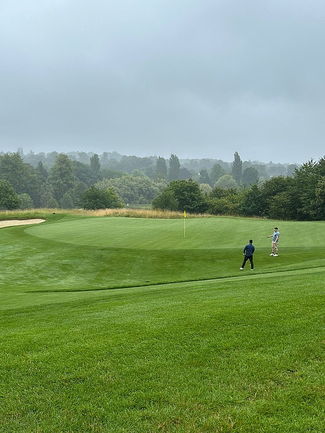 The course has beautiful scenery all around it with all 300 acres on display