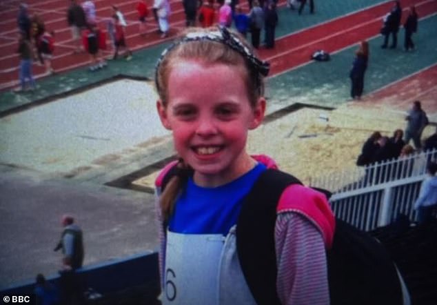Despite her significant highs and successes on the track, it hasn't always been plane sailing for Hodgkinson (pictured during childhood)
