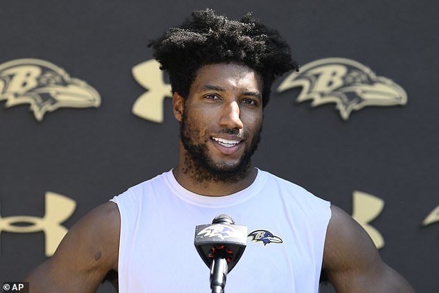Ravens cornerback Marlon Humphrey criticized the sportsmanlike gesture on social media