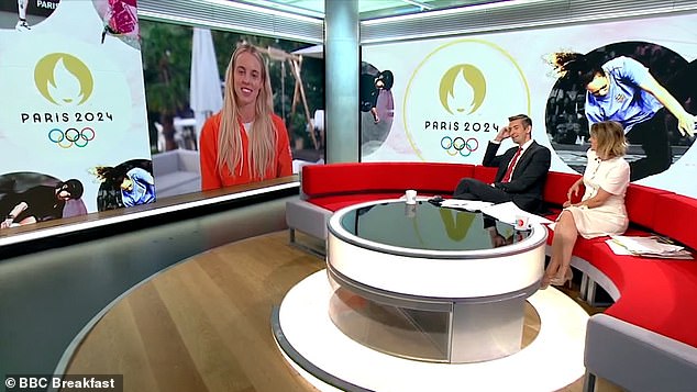 Keely Hodgkinson discussing her win and lack of sleep