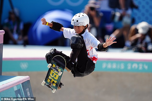 Chinese skateboarding star Zheng Haohao, 11, became the Paris Games' youngest Olympian