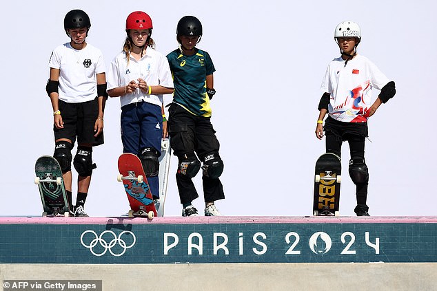 The 11-year-old (right) was born after the London Games and performed in the park prelims