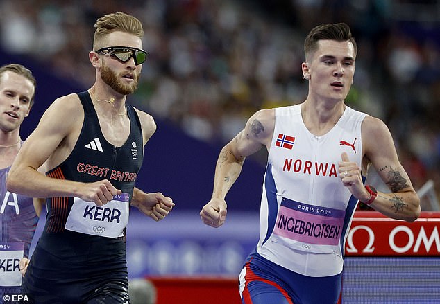 Josh Kerr feels that he has had his final Olympic competition against Jakob Ingebrigtsen (right)