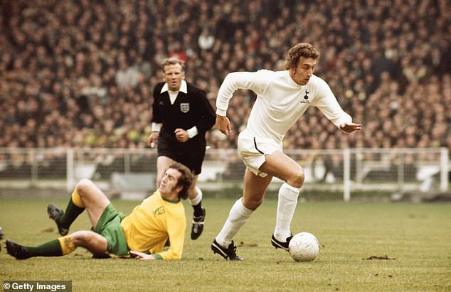 Martin Chivers was a powerful forward, scoring 174 goals for the club.