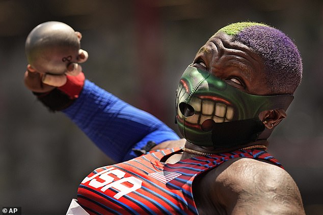 In Tokyo, Saunders went viral for wearing a Hulk mask, part of embracing an alter-ego
