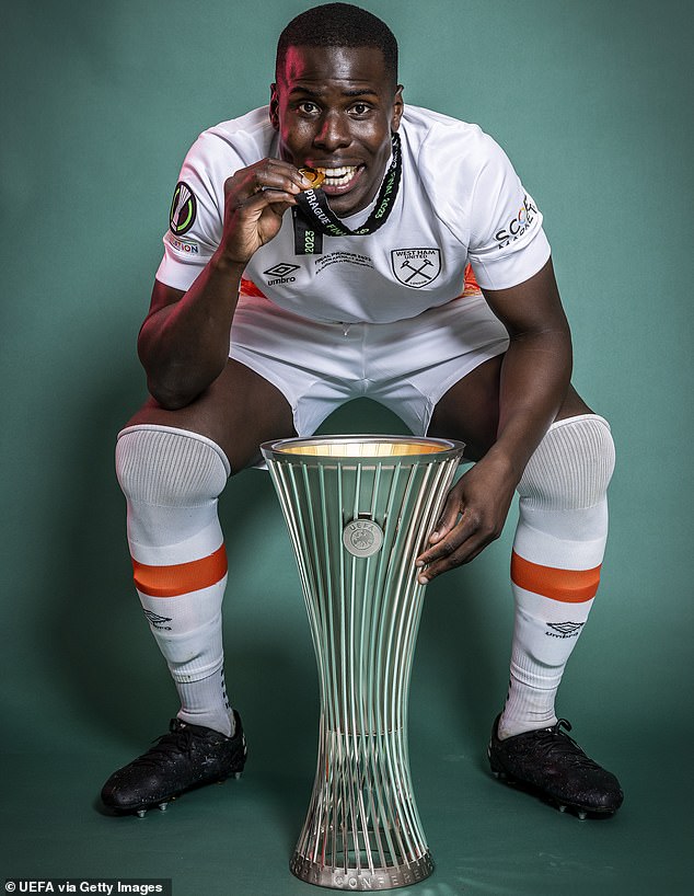 The defender was part of the West Ham side who won the Europa Conference League in 2023