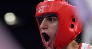 Algerian boxer at center of controversy makes 4-word declaration on gender after latest Olympic win