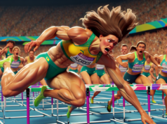 Aussie hurdler Michelle Jenneke takes brutal tumble, slams onto the track at Paris Olympics