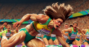 Aussie hurdler Michelle Jenneke takes brutal tumble, slams onto the track at Paris Olympics