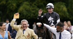 George Baker left delighted after 40-1 shot Get It secures Stewards Cup glory with outstanding performance at Goodwood