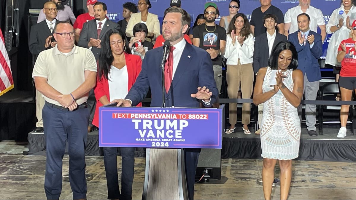 JD Vance targets Harris and Walz