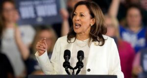 Kamala Harris shuts down anti-Israel protesters during campaign speech
