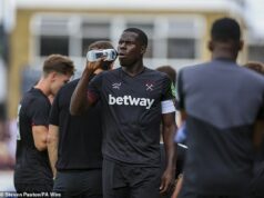 Kurt Zouma ‘set to join UAE Pro League side Shabab Al-Ahli on a free transfer’ – as the West Ham captain prepares to bring to an end his three-year stint with the Hammers