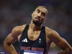 Matthew Hudson-Smith secures silver for Team GB in men’s 400m final in Paris – after USA’s Quincy Hall passes him moments before the finish line
