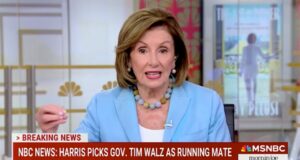 Nancy Pelosi reacts to Kamala Harris choosing Tim Walz: ‘To characterize him as Left is so unreal’