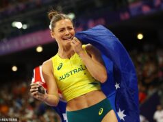 Nina Kennedy wins gold in Paris! Pole vault star’s triumph sees Australia break an Olympic Games record that has stood since 1896