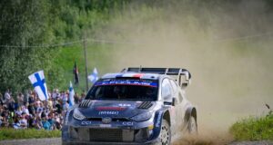 Ogier clinches victory after Rovanpera rolls