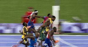 Olympic fans insist Kishane Thompson ‘WAS ROBBED’ in 100m final after Jamaican sprinter was beaten by America’s Noah Lyles by five thousandths of a second
