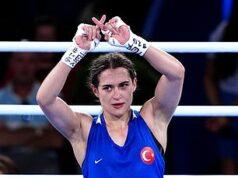 Olympics boxer beaten by controversial Lin Yu-ting makes ‘X’ gesture in protest after defeat in Paris