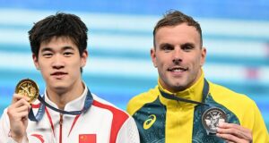 Paris Olympics: Kyle Chalmers’ Chinese rival Pan Zhanle accuses the Aussie of a VERY unsportsmanlike act as storm erupts after world record win
