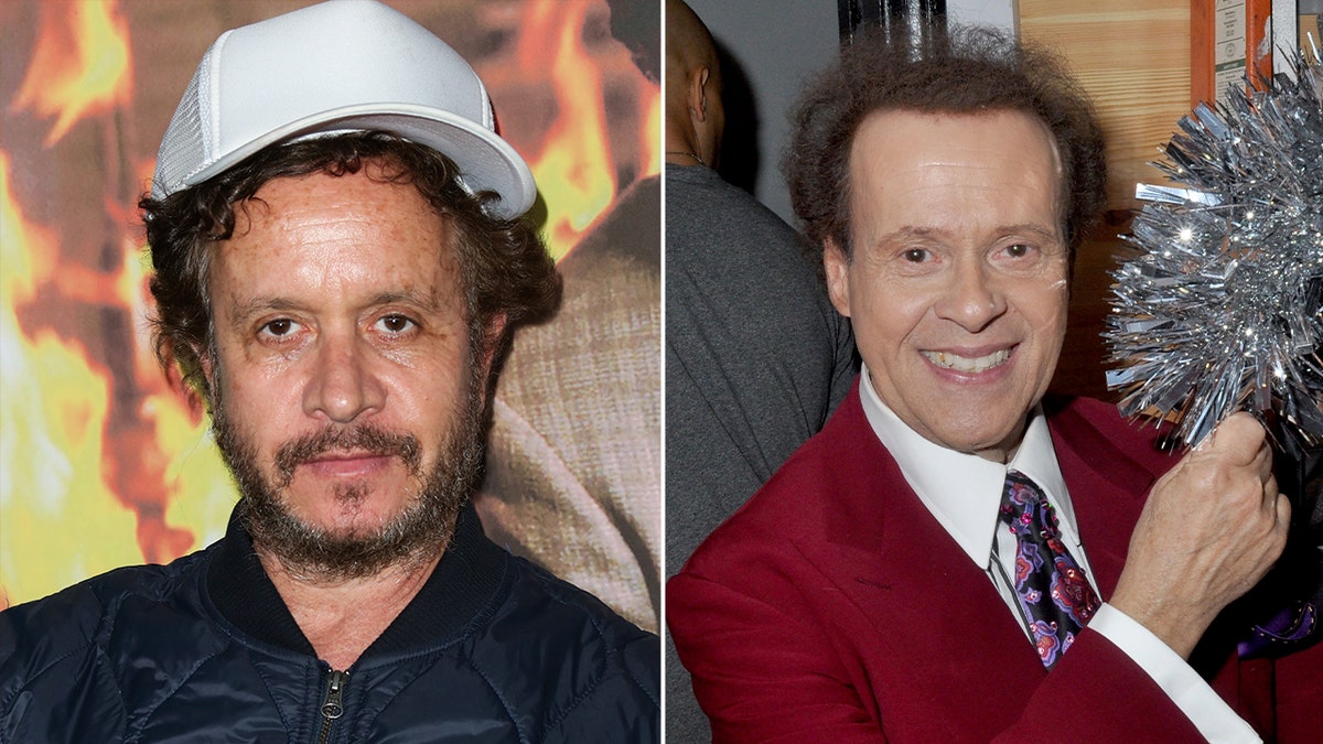 Side by side images of Pauly Shore and Richard Simmons