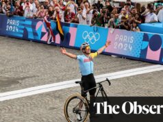 Remco Evenepoel beats late puncture to take historic Olympic road race gold | Paris Olympic Games 2024